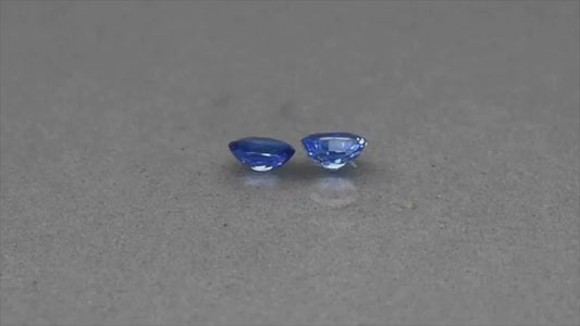 Natural Blue Ceylon Sapphire Pair