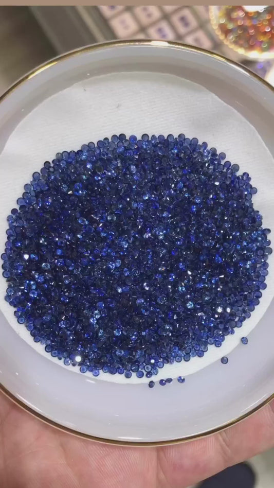 3mm Natural Calibrated Round Sapphire