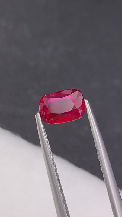 1.10 Carats Unheated Pigeon Blood Ruby Mozambique.