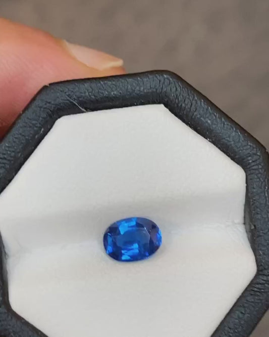 1.028 Carats Certified Natural Vivid Blue Cobalt Spinel